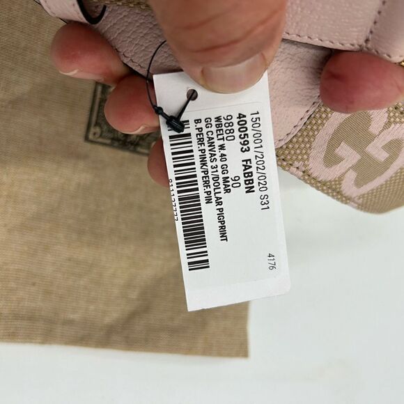 Women’s Gucci, jumbo GG leather/canvas belt size 90 cm made in Italy - Picture 5 of 8